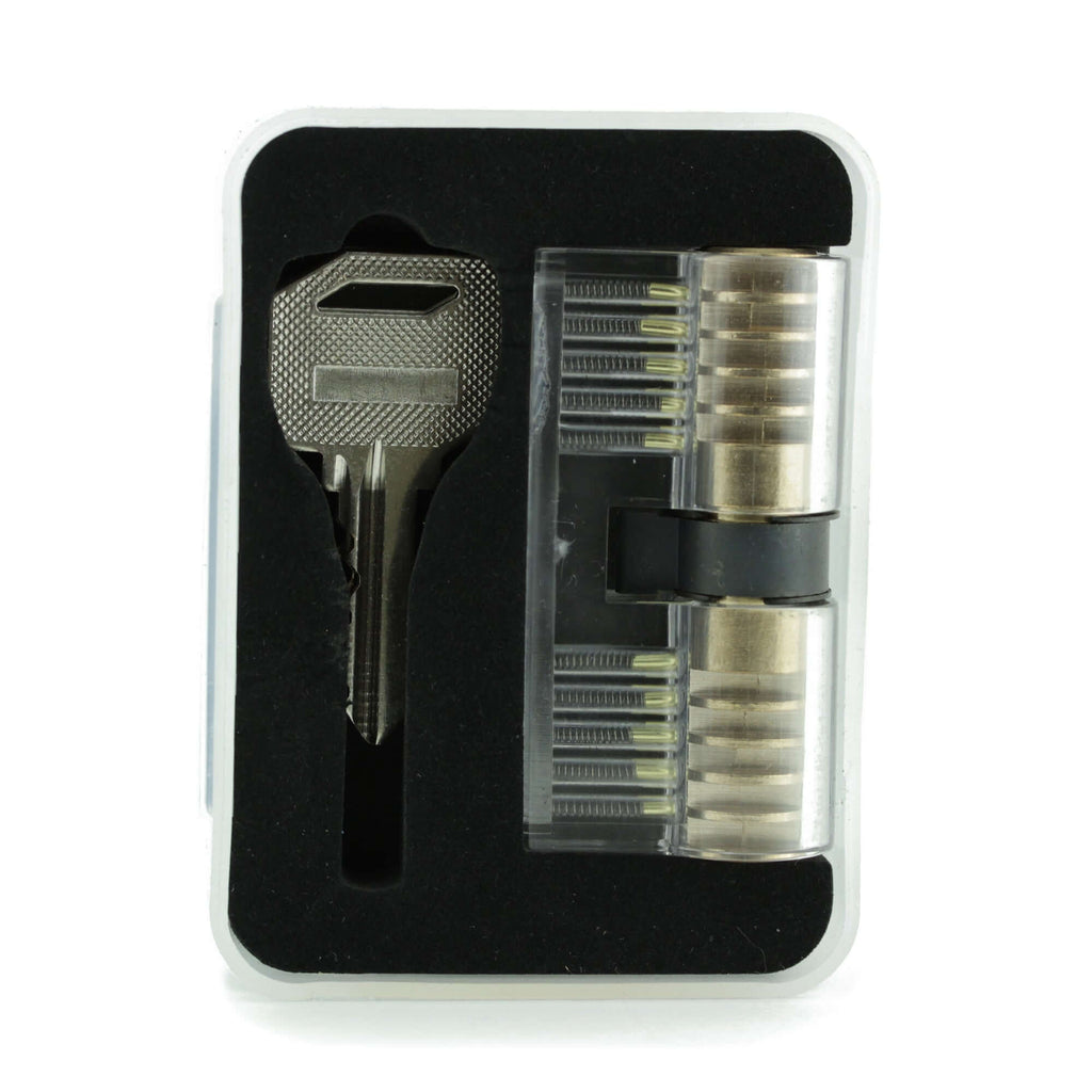 Dangerfield Clear Practice Locks For Training (3) - acrylic lock, padlock, double-sided