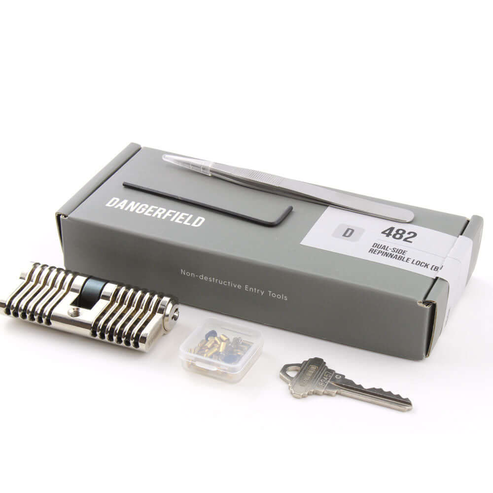 Practice Lock, Repinnable, Progressive, Aluminum, Cutaway Training by Dangerfield