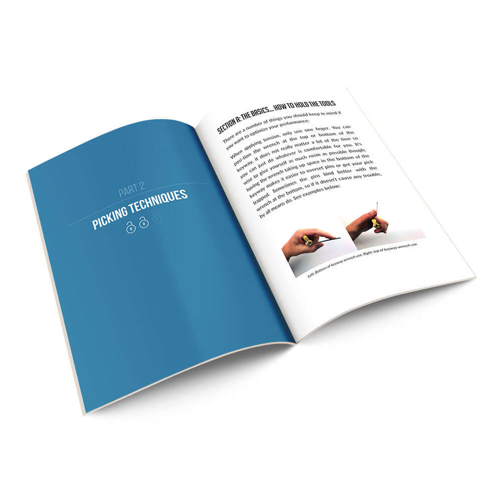 How to Pick Locks, Illustrated, Beginners Guide, 60 page paperback for Dummies