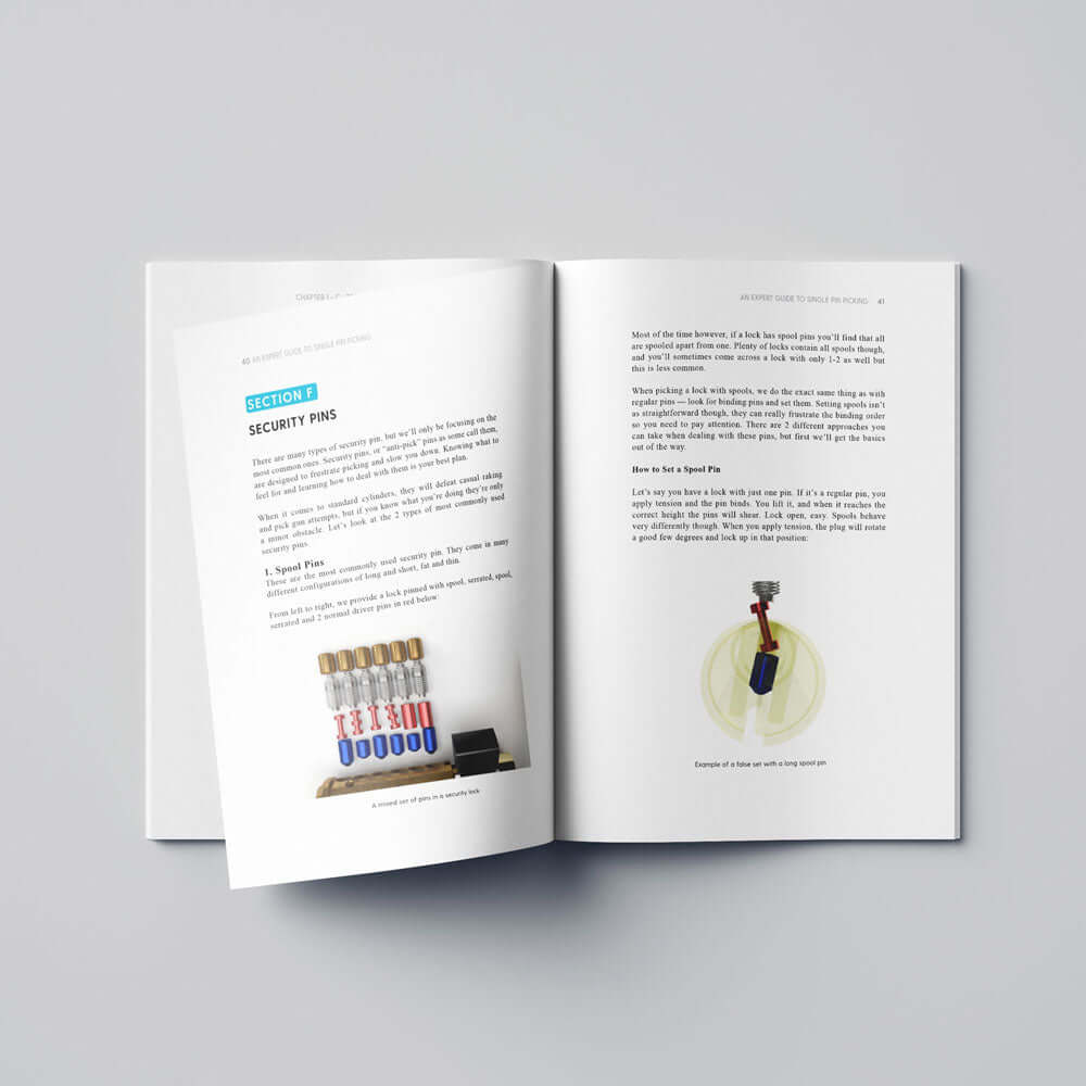 How to Pick Locks, Illustrated, Beginners Guide, 60 page paperback for Dummies